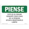Signmission OSHA THINK Sign, Home Five Days Of The Week Spanish, 7in X 5in Decal, 5" W, 7" L, Landscape OS-TS-D-57-L-11834 - alternate 1